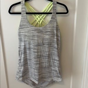 Lululemon Grey Tank w/ Shelf Bra (size 8)